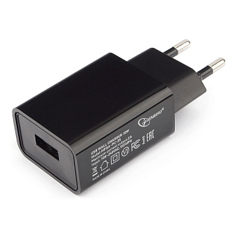 Сетевое зарядное устройство Cablexpert MP3A-PC 10W USB-A Black
