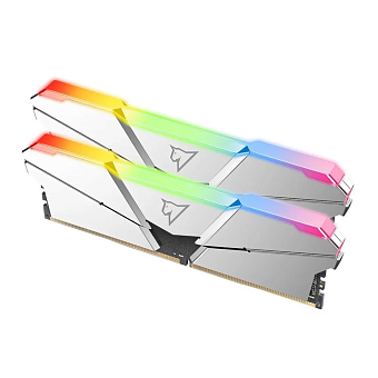 Модуль памяти DDR4 16Gb PC4-28800 3600MHz Netac RGB Silver (kit of 2)