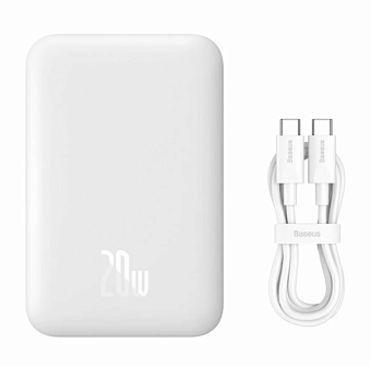 Внешний аккумулятор 10000 mAh_ Baseus Magnetic Mini Wireless Charging 20W Gray