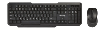 Комплект беспроводной (клавиатура+мышь) Smartbuy ONE 230346AG Wireless Black-Grey