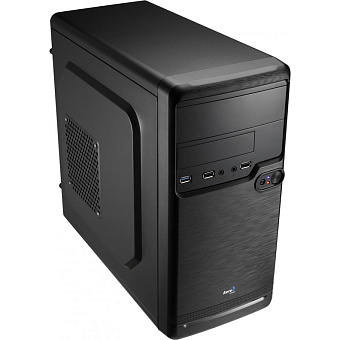 Корпус Aerocool Qs-182 black (170x365x365 мм, 3*USB, mATX, без БП)