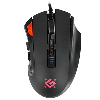 Мышь проводная Defender Oversider GM-917 12000dpi RGB Black