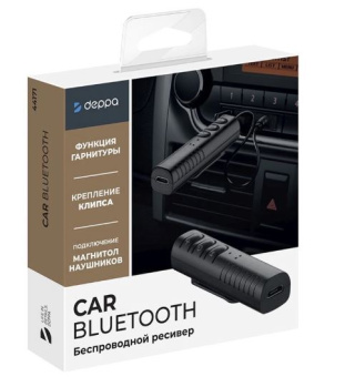 Ресивер Deppa 44171 Bluetooth, BT 5.0, черный