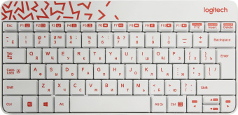 Комплект беспроводной (клавиатура+мышь) Logitech MK240 Wireless Combo Nano USB White
