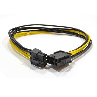 Кабель-удлинитель 8pin PCI-E (m) --> 4pin PCI-E (f) 20см, Cablexpert CC-PSU-84-20CM