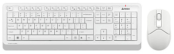 Комплект беспроводной (клавиатура+мышь) A4Tech Fstyler FG1012 Wireless White