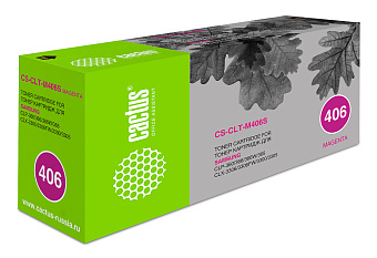 Картридж лазерный Cactus CS-CLT-M406S для Samsung CLP-360/365/CLX-3300/3 пурпурный