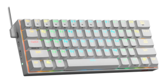 Клавиатура беспроводная Redragon Draconic RGB BT White
