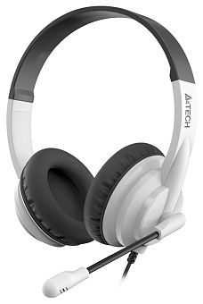 Наушники проводные A4Tech HS-10 (микрофон, 20 - 20 000 Гц, 100 дБ, 2м) черный
