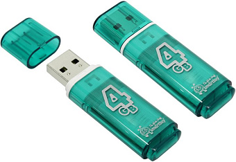 Флешка 4Gb SmartBuy Glossy Green