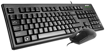 Комплект проводной (клавиатура+мышь) A4Tech KRS-8372 Black