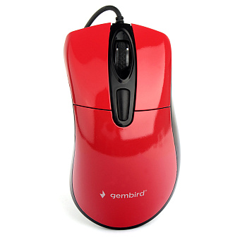 Мышь проводная Gembird MOP-415-R USB Red