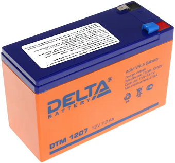 Аккумулятор для ИБП 12V,  7.0Ah, DELTA DT 1207