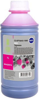 Чернила CACTUS CS-EPT6643-1000, для Epson, 1000мл, пурпурный
