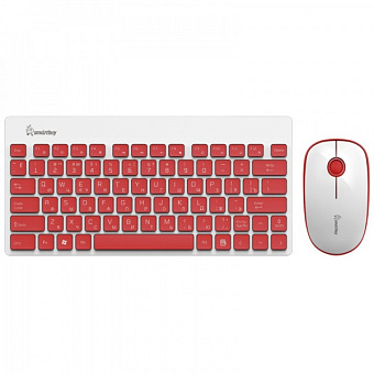 Комплект беспроводной (клавиатура+мышь) Smartbuy 220349AG Wireless Red-White