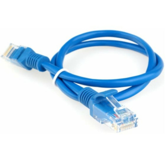 Кабель патч-корд Patch cord кат.5e  0.5м, Гарнизон, многожильный, синий