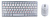 Комплект беспроводной (клавиатура+мышь) Gembird KBS-7001 Wireless USB White