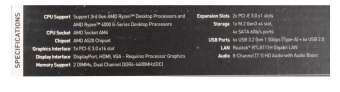 Материнская плата Socket AM4 MSI A520M PRO (A520) 2*DDR4 HDMI DP VGA mATX