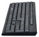 Клавиатура проводная Oklick 120M (красные буквы кириллицы) Black