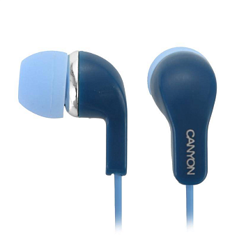 Наушники проводные Canyon CNS-CEPM02 микрофон, 1.2м, синий
