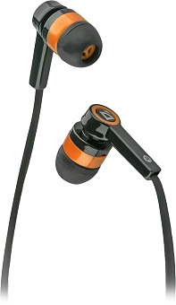 Наушники проводные Defender Pulse 420, черно-оранжевые