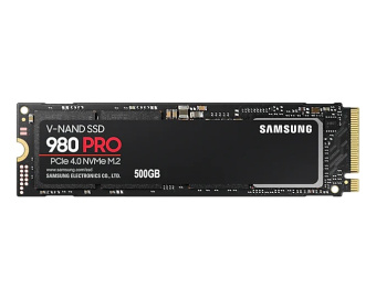 Накопитель SSD M.2 500Gb Samsung 980 PRO (PCI-E 4.0 x4, 6900/5000 Мбайт/сек)