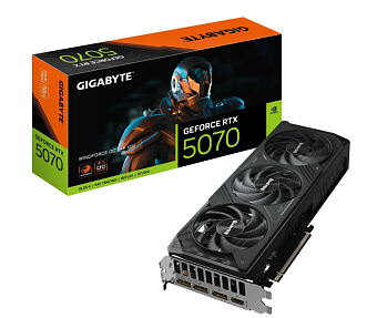 Видеокарта 12Gb GIGABYTE GV-N5070WF3OC-12GD (RTX5070) GDDR7 HDMI DP