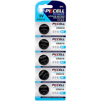 Элемент питания CR2016, 3V, 5шт, PKCELL CR2016-5B Lithium Battery