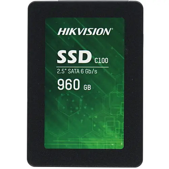 Накопитель SSD SATA 960Gb HIKVision С100 Series (3D TLC, 550/480 Мбайт/сек)