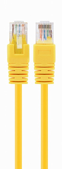 Кабель патч-корд Patch cord кат.5e  1.5м, Cablexpert, многожильный, желтый