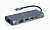 Концентратор USB-C - 7-in-1-multi-port, Cablexpert A-CM-COMBO7-01, серый
