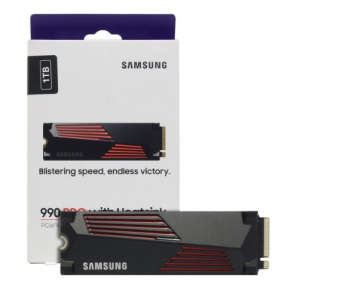 Накопитель SSD M.2 1Tb Samsung 990 PRO (PCI-E 4.0 x4, 7450/6900 Мбайт/сек)