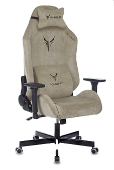 Кресло Knight N1 Fabric (ткань, мех. качания, реклайнер, крест. металл, до 150 кг) Бежевый
