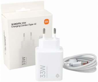 Сетевое зарядное устройство Xiaomi 33W Charging Combo USB-A белый