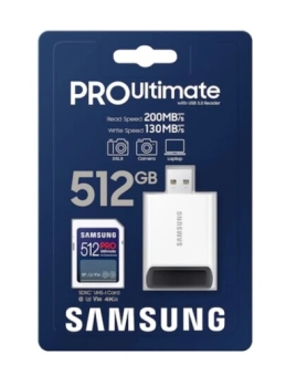 Карта памяти SD 512Gb Samsung PRO Ultimate 130 | 200 Mb/s