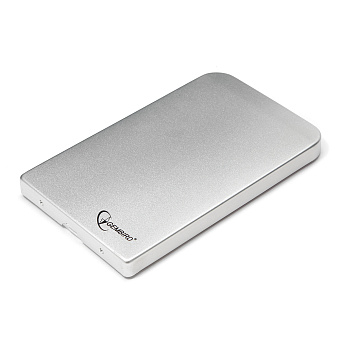 Внешний контейнер USB2.0 -> SATA 2.5", Gembird EE2-U2S-41 алюминий, серебристый