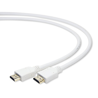Кабель соединительный HDMI (m) < - > HDMI (m)  1.8м, ver 2.0, Cablexpert, белый