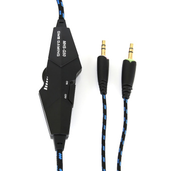 Наушники проводные Gembird MHS-G55 Gaming (мониторные, 20 - 20 000 Гц, 96 дБ) black-blue