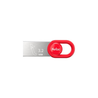 Флешка 64Gb Netac UM2 USB3.2 миниатюрная пластиковая, красный