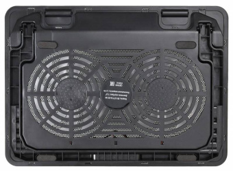 Подставка для ноутбука 15" BURO LCP156H (металл. сетка, 2*1400 об/мин, 21дБ, LED-подсветка) Black