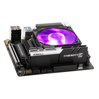 Кулер для процессора Cooler Master MasterAir G200P (4-pin, 1200/1151/AM4, 28 дБ, 800-2600об/мин, RGB, lowprofile)
