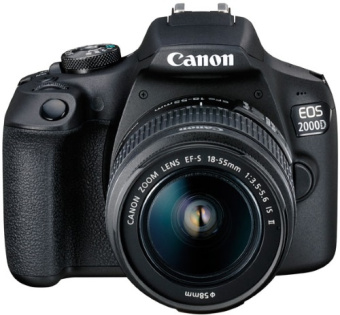 Цифровая фотокамера Canon EOS 2000D KIT 18-55 f/3.5-5.6 DC III Black