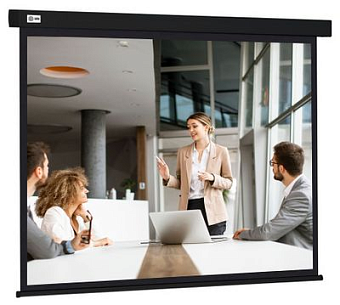 Экран для проектора Cactus 168x299см Wallscreen CS-PSW-168X299-BK 16:9 настенно-потолочный рулонный черный