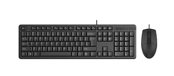 Комплект проводной (клавиатура+мышь) A4Tech KR-3330S Black
