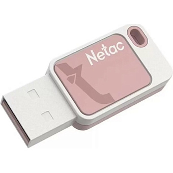 Флешка 32Gb Netac UA31 USB2.0 выдвижной, пластик, розовая
