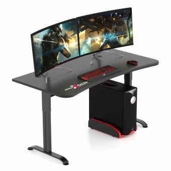 Стол компьютерный MaDXRacer ARENA GTS14 "1400х820х750" черный карбон, пиксели