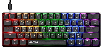 Клавиатура проводная Defender Consul GK-220 Black