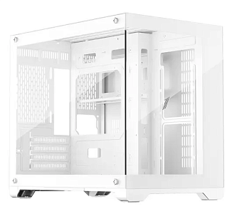Корпус 1STPLAYER MEGAVIEW MV6-TP mATX White