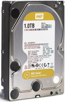 Жесткий диск SATA 1Tb WD Gold 7200rpm 128Mb  SATA-3