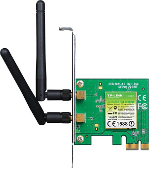 Сетевая карта PCI-E TP-Link TL-WN881ND (802.11b/g/n, 11/54/300, 2.4GHz)